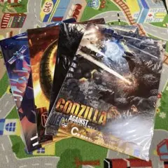 新品》　一番くじ　ゴジラ×コング　C賞　描きおろしゴジラアートセレクション　4種