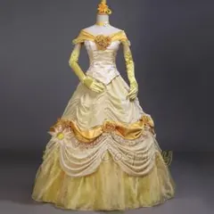 美女と野獣 ベル コスプレ衣装 ドレス Dハロ ディズニー