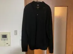 UNIQLO エクストラファインメリノシャツカーディガン ブラック XL