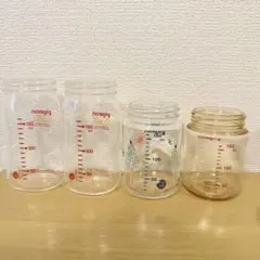 Pigeon 母乳実感 哺乳瓶 160ml ガラス3本＋プラスチック1本セット