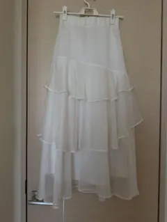 マジェスティックレゴン ロングスカートフリル