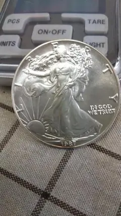 ♦︎アメリカ シルバー イーグル 1ドル 銀貨 2枚 1990年 - メルカリ