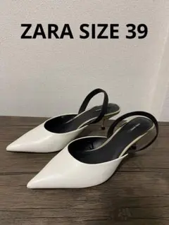 Zara ザラ　パンプス　白