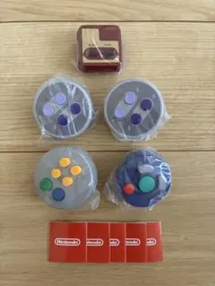 ニンテンドー　コントローラーボタンコレクション　ファミコン　64 ゲームキューブ