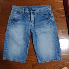 ボブソン　デニム ハーフパンツ サイズ30 76cmのサムネイル