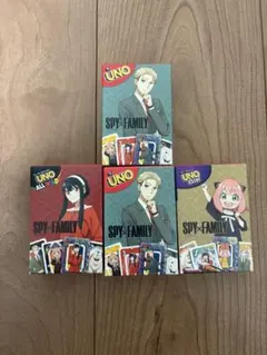 SPY×FAMILY UNOカードゲーム3種、4個セットセット