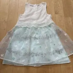 バースデー　オーガンジー　シフォン　ワンピース　110 グリーン系