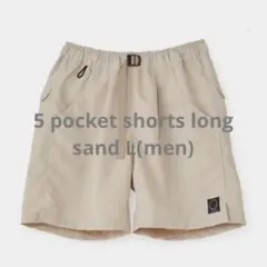 山と道 5-Pocket Shorts Long M メンズ White 山と道 / 5-Pocket Long Shorts - SALT