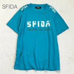 【スフィーダ】ドライメッシュTシャツ 半袖 サッカー 練習着 部活着 青【M】のサムネイル