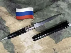 ロシア直輸入 KGB特殊部隊ボールペンFSBスパイペン デラックス黒