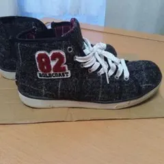 nev ハイカットスニーカー ブラック 82 ゴールドコースト