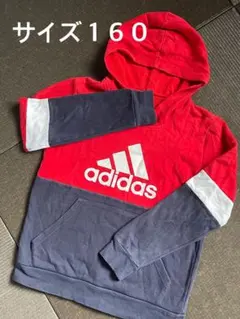 【中古】アディダスadidas フード付きパーカー サイズ160
