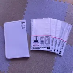 セリア 6リング ファスナーケース フリーポケットリフィル 20枚入 5点セット