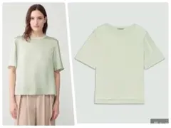 新品☆Theoryluxe RueSatin サテンショートスリーブTブラウスのサムネイル