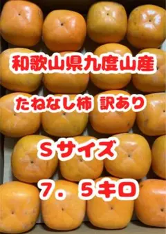 【７．５㌔】和歌山県 九度山産 平核無柿 たねなし 訳あり