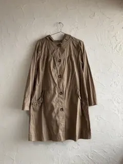 vintage ジャケット ベージュ フード付き コート L