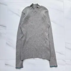 forksy. フォルクシー リブニット ハイネック セーター レーヨン混