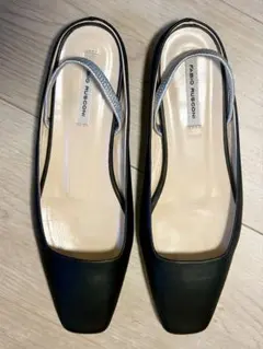美品　ファビオルスコーニ　パンプス　フラット　黒　36 スクエアトゥ　サンダルのサムネイル
