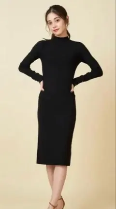 ROYAL PARTY 【洗えるニットワンピース】タイトワンピース