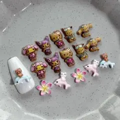 無言購入OK⭕️ サンリオ 日焼け ネイル　ネイルパーツセット
