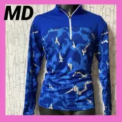 アンダーアーマー　COMBINE 迷彩柄　ハーフジップ　ジャケット　ロンT 青