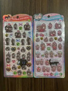 【正規品】モンチッチ うるちゅるポップシール 2種セット