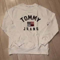 TOMMY JEANS ホワイト トレーナー Sサイズ　新品未使用