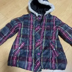 チェック柄コート