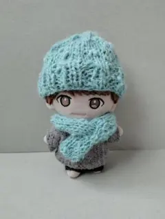 キスマイ ぬいぐるみ 衣装 ニット帽 水色 10㎝ぬい服