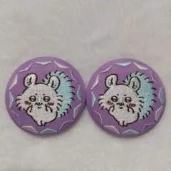 【ちいかわ】刺繍缶バッジ モモンガ 2個セット