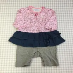 ミキハウスファースト　長袖ロンパース