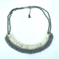 HOGAN ホーガン ネックレス レザーコード シルバーカラー イタリア 