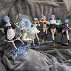リゼロ レム フィギュアセット まとめ売り 6体 箱無し 美少女フィギ