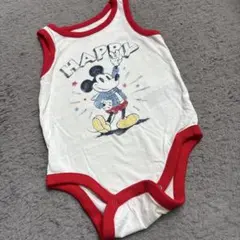 即日発送！baby GAPミッキーマウス ロンパース 6-12ヶ月　サイズ70