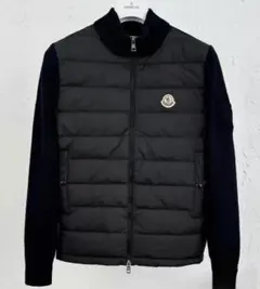 ダウンジャケット ニット ブラック