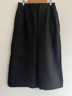 ユニクロ　ブラッシュドジャージーナロースカート　ダークグレー　Ｌサイズ
