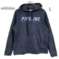 アディダス　レディースパーカー　黒　L　プルオーバー　あったかい秋服物【660】