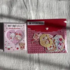 Lil ala mode × サンリオ当りくじ　カードファイル ステッカーセット