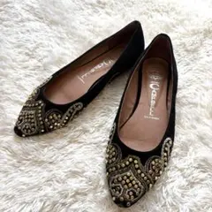 Jeffrey Campbell スタッズフラットシューズ ブラック 23cmのサムネイル