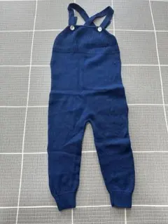 ネイビー ニットサロペット 0-95cm