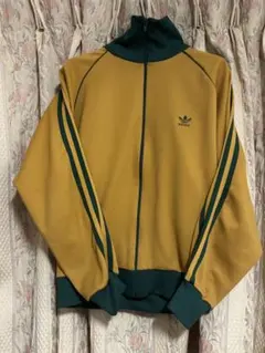 希少】80' s オールド アディダス ジャージ XL デサント 緑×山吹