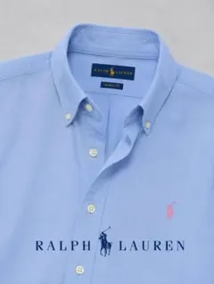 Ralph Lauren 長袖ボタンダウンシャツ サックスブルーのサムネイル