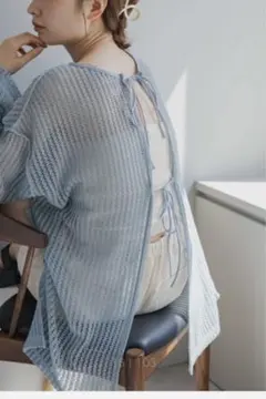 kastaneカットレースカーディガン　M