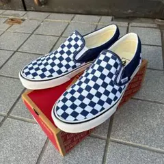 激希少】Vans スリッポン ねじれチェッカー柄 黒白 - メルカリ