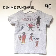 《DENIM&DUNGAREE》モンスター 落書き Tシャツ