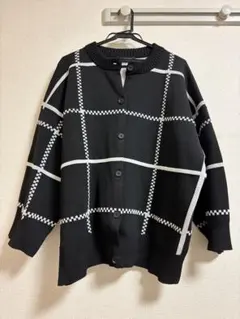 JEANASIS スポンディッシュアソートクルーカーディガン ブラック