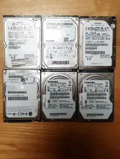 y077 6個セット 中古HDD 2.5 SATA