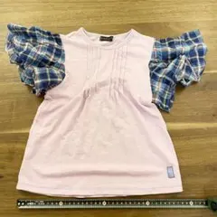 Tシャツ フリル ピンクパープル 子供服