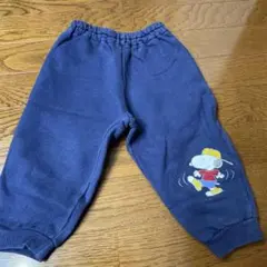 ヴィンテージスヌーピー イラスト付き ネイビー パンツ