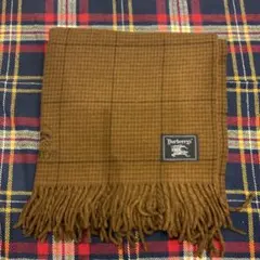 90s Burberrys バーバリー マフラー ブラウン チェック ウールのサムネイル